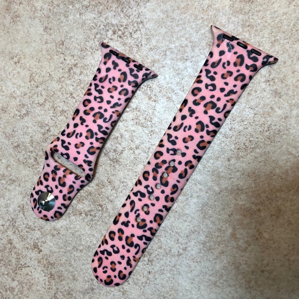 Pink Leopard Apple Watchband